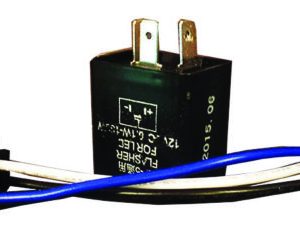 Electronic turn signal flasher unit for 6V and 12V